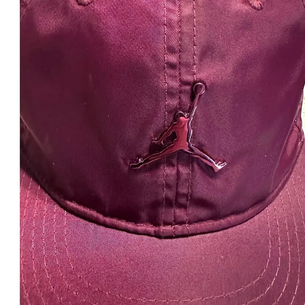 Jordan Jumpman Youth Baseball Cap Hat Kids Youth Adjustable One-Size Burgundy - Picture 2 of 8